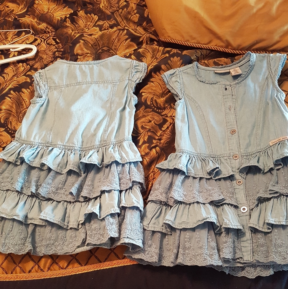 4T Denim Twins Summer Dresses